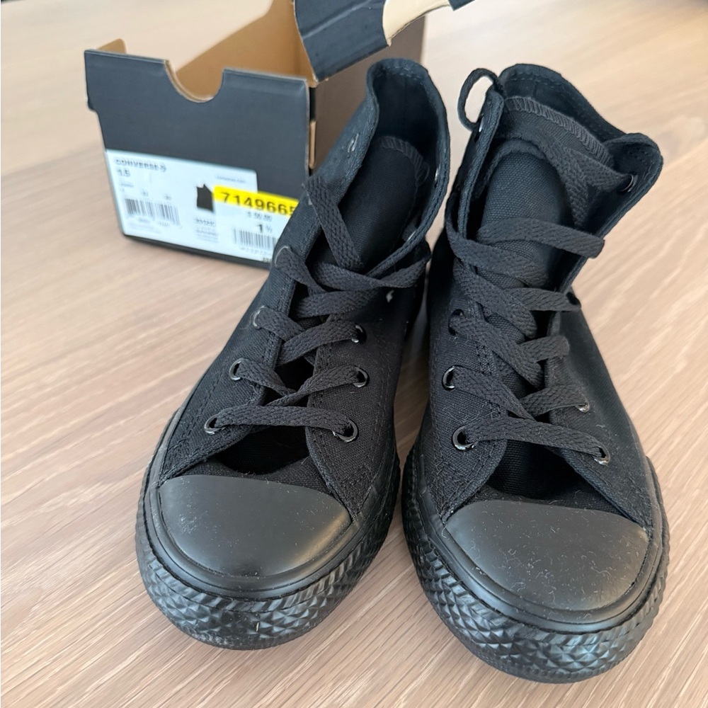 Converse Kids All-Black High-Top Sneakers